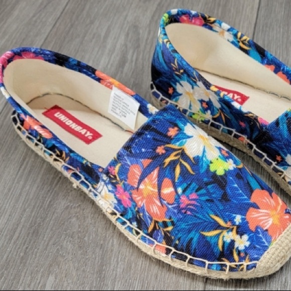 NEW! UNIONBAY FANNIE Tropical Canvas Espadrilles - Picture 9 of 11
